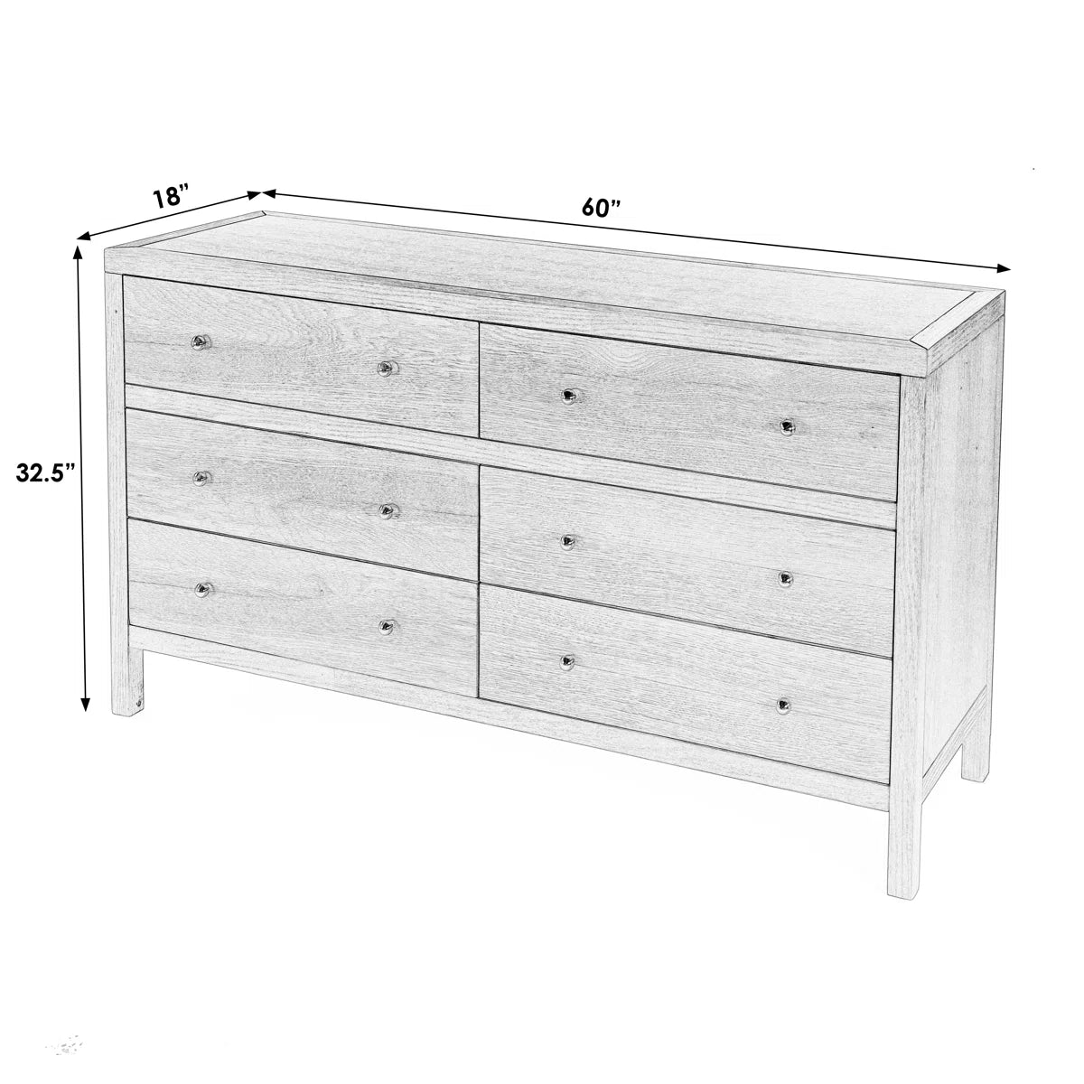 Joss and Main Celine 6-Drawer Dresser – New, Open Box