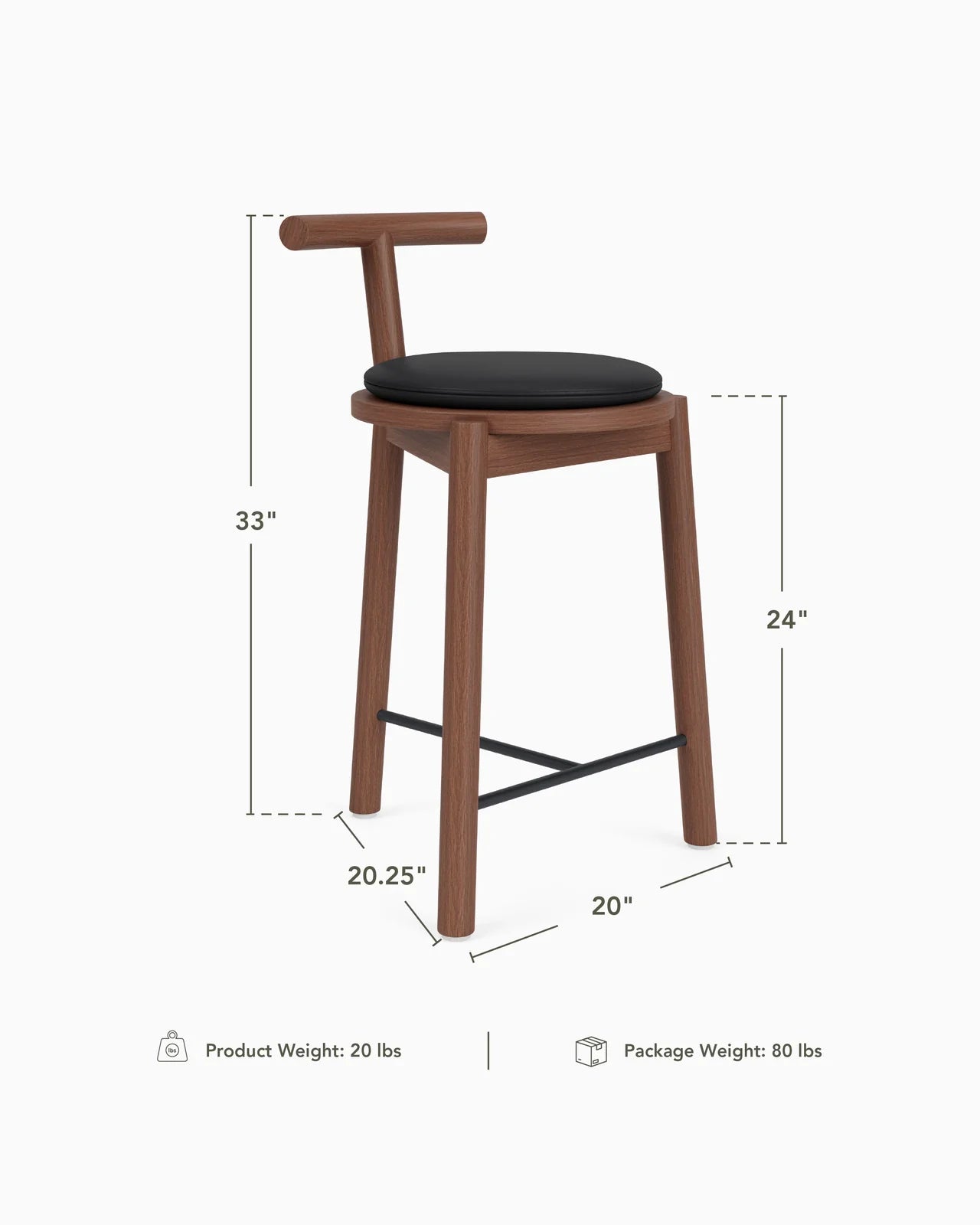 Range Counter Stool By Denver modern