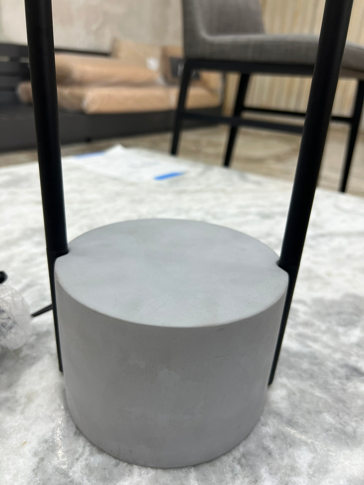 UMA 27.75" Table Lamp – Blackened Bronze & Concrete