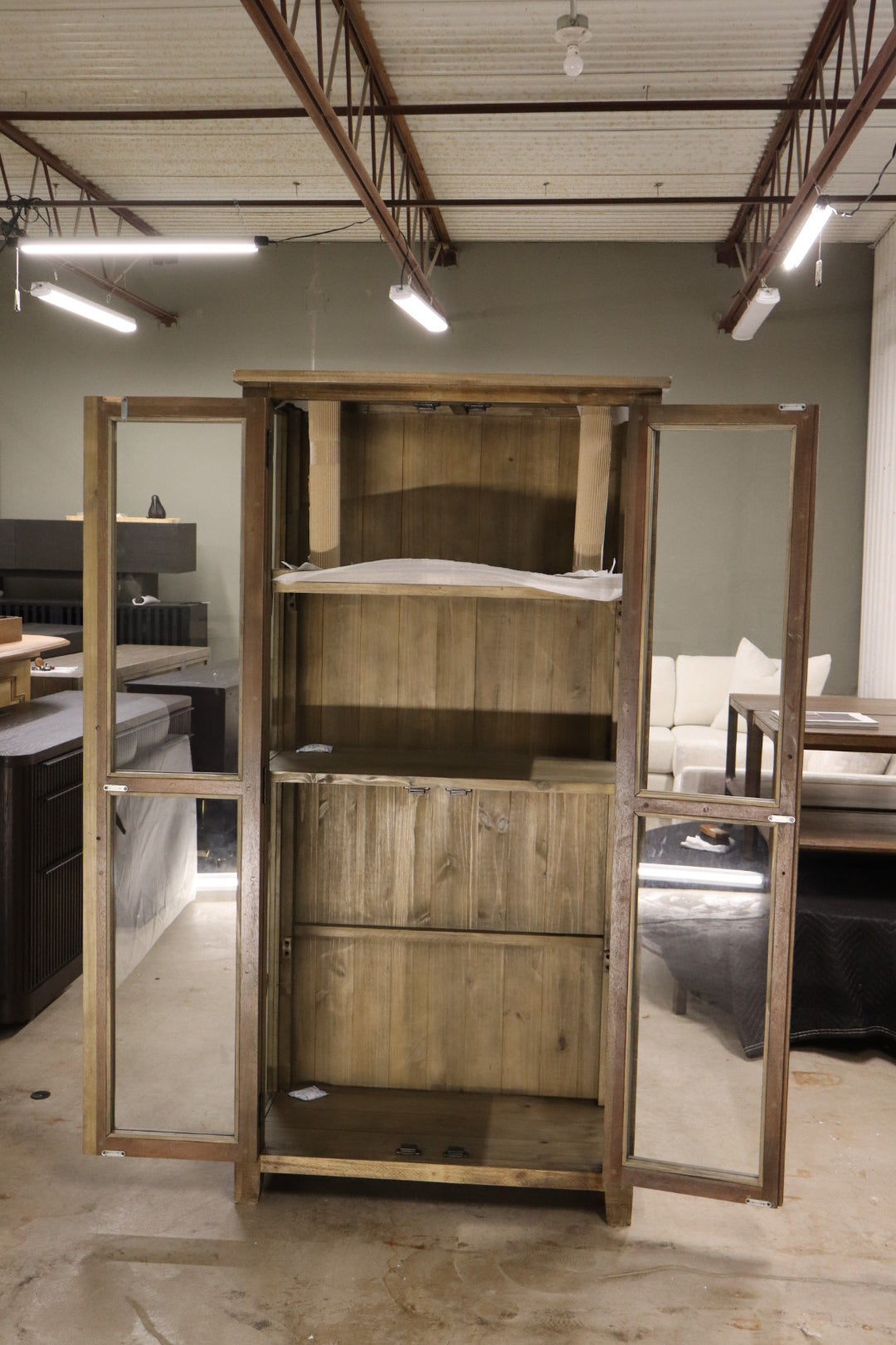 Millwood Pines Bakke Curio Cabinet – New, Open Box