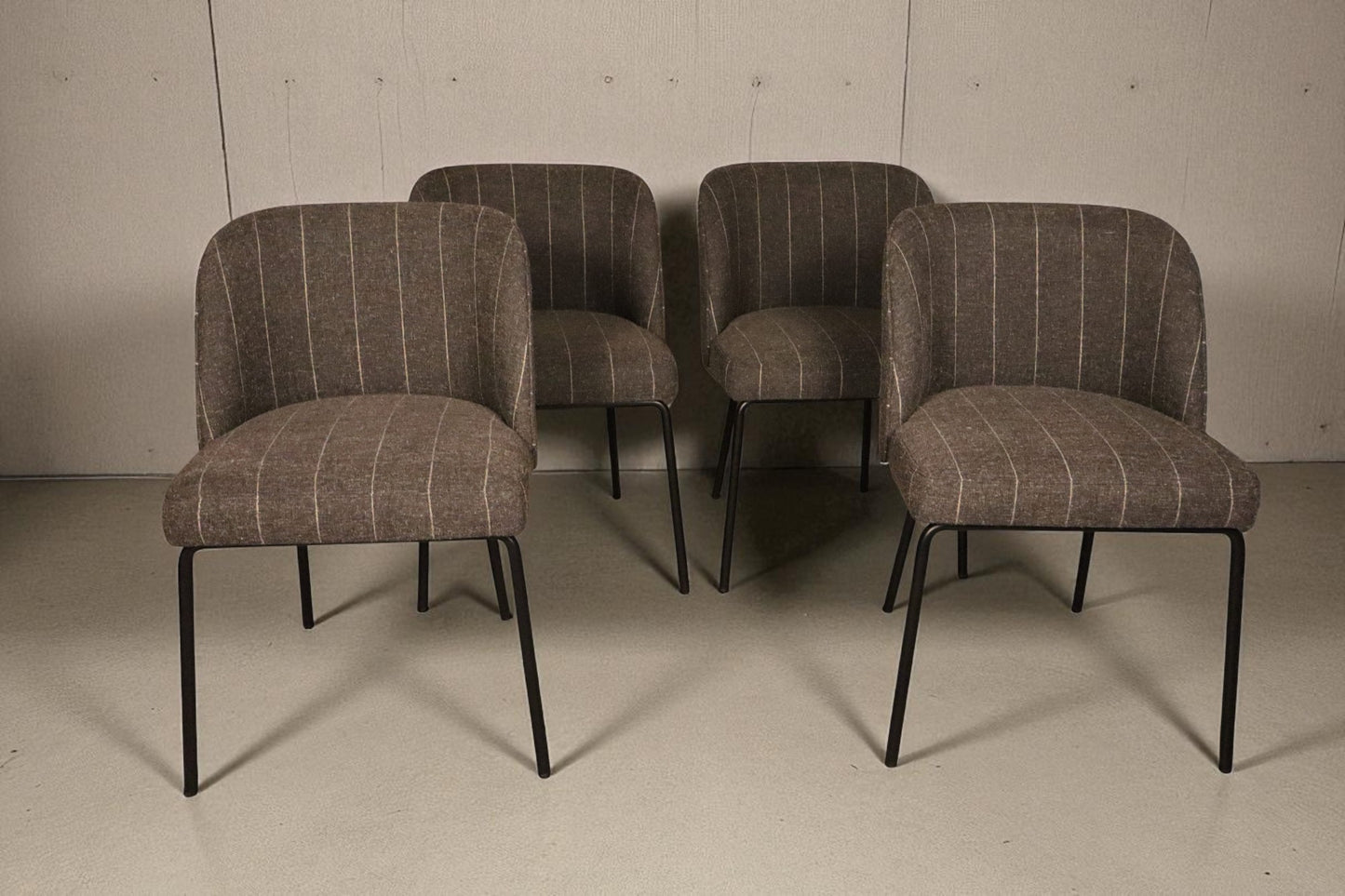 Interior Define: Graham Metal Framed Upholstered Chairs