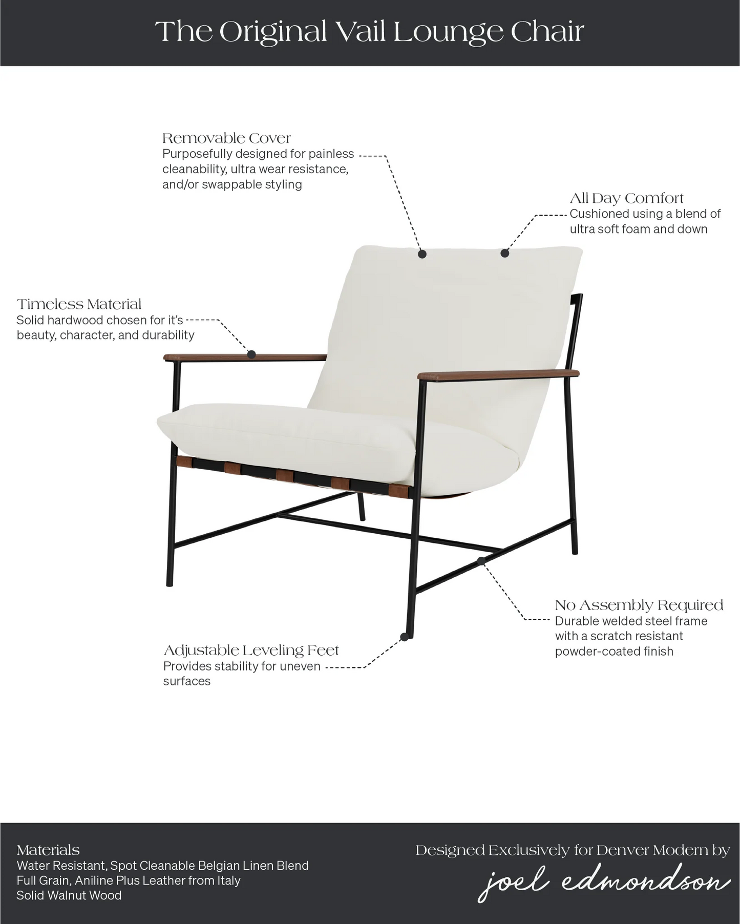 Denver Modern Vail Lounge Chair