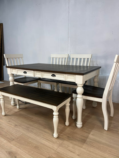 Steve Silver Jasper Dining Set with Bench