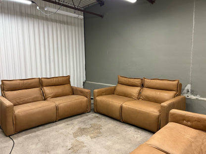 Arhaus Rowland Two-Piece Reclining Sofa - Lanie Camel