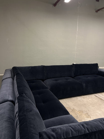 Arhaus Keegan Sectional - Banks Midnight