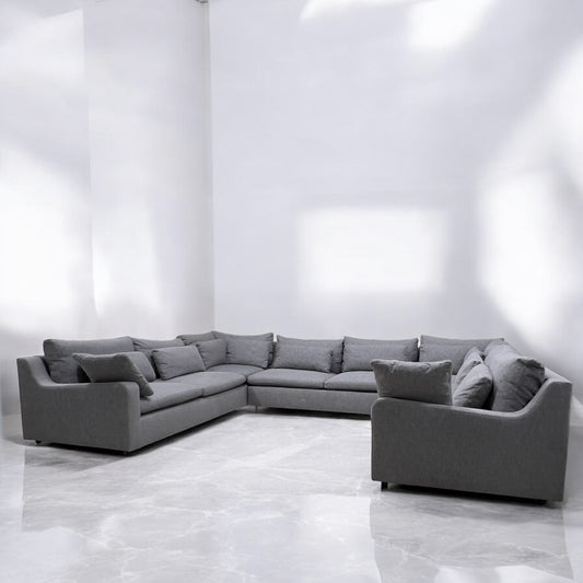West Elm Harmony Swoop-Arm 5-Piece Sectional – Used, Like-New