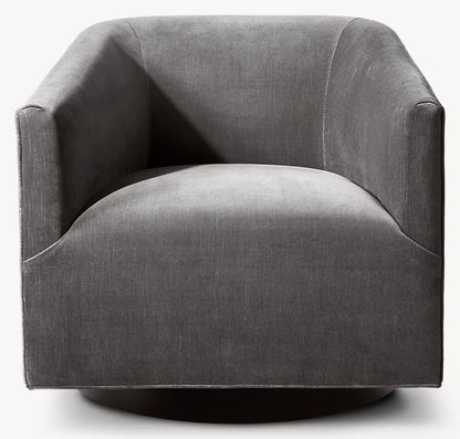 (Pre Owned) Restoration Hardware 1950's Italian Shelter Arm Swivel Chairs