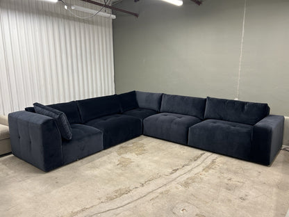 Arhaus Keegan Sectional - Banks Midnight
