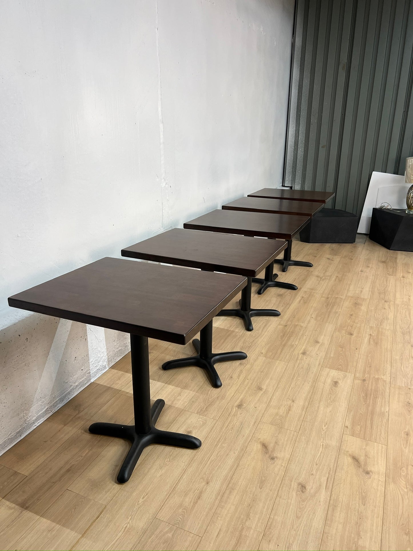 Restaurant / Café Solid Wood Dining Tables – 5 Available