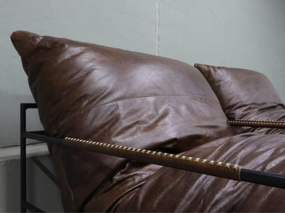 Classic Home Palermo Leather Accent Chairs Chestnut (Set of 2 Available)