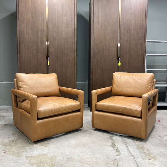 Olson Sonoma Butterscotch Swivel Chairs (Set of 2)