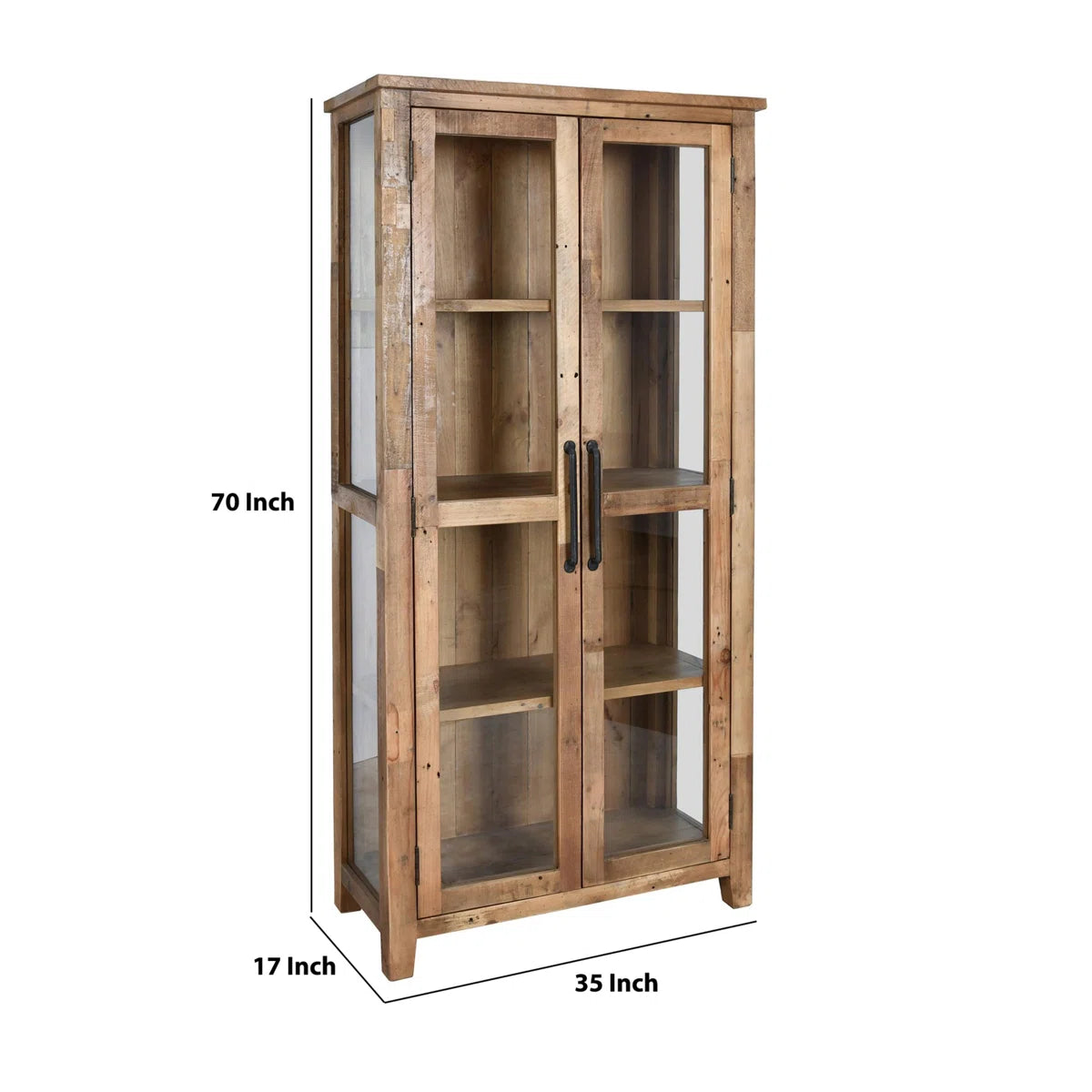 Millwood Pines Bakke Curio Cabinet – New, Open Box