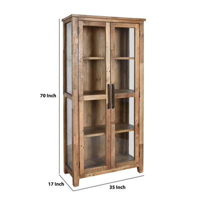 Millwood Pines Bakke Curio Cabinet – New, Open Box
