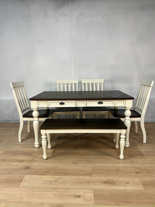 Steve Silver Jasper Dining Set with Bench