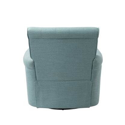 Diana Swivel Armchair-blue