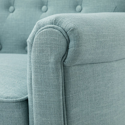Diana Swivel Armchair-blue