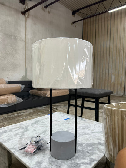 UMA 27.75" Table Lamp – Blackened Bronze & Concrete