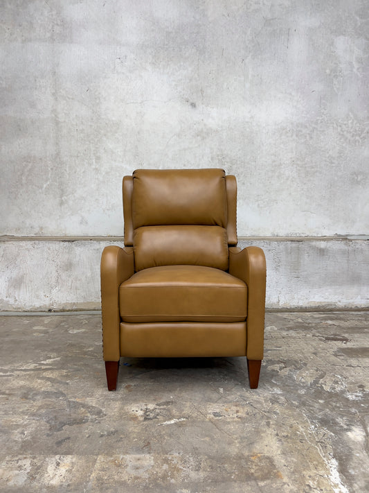 CAMEL Leather Upholstered Manual Recliner