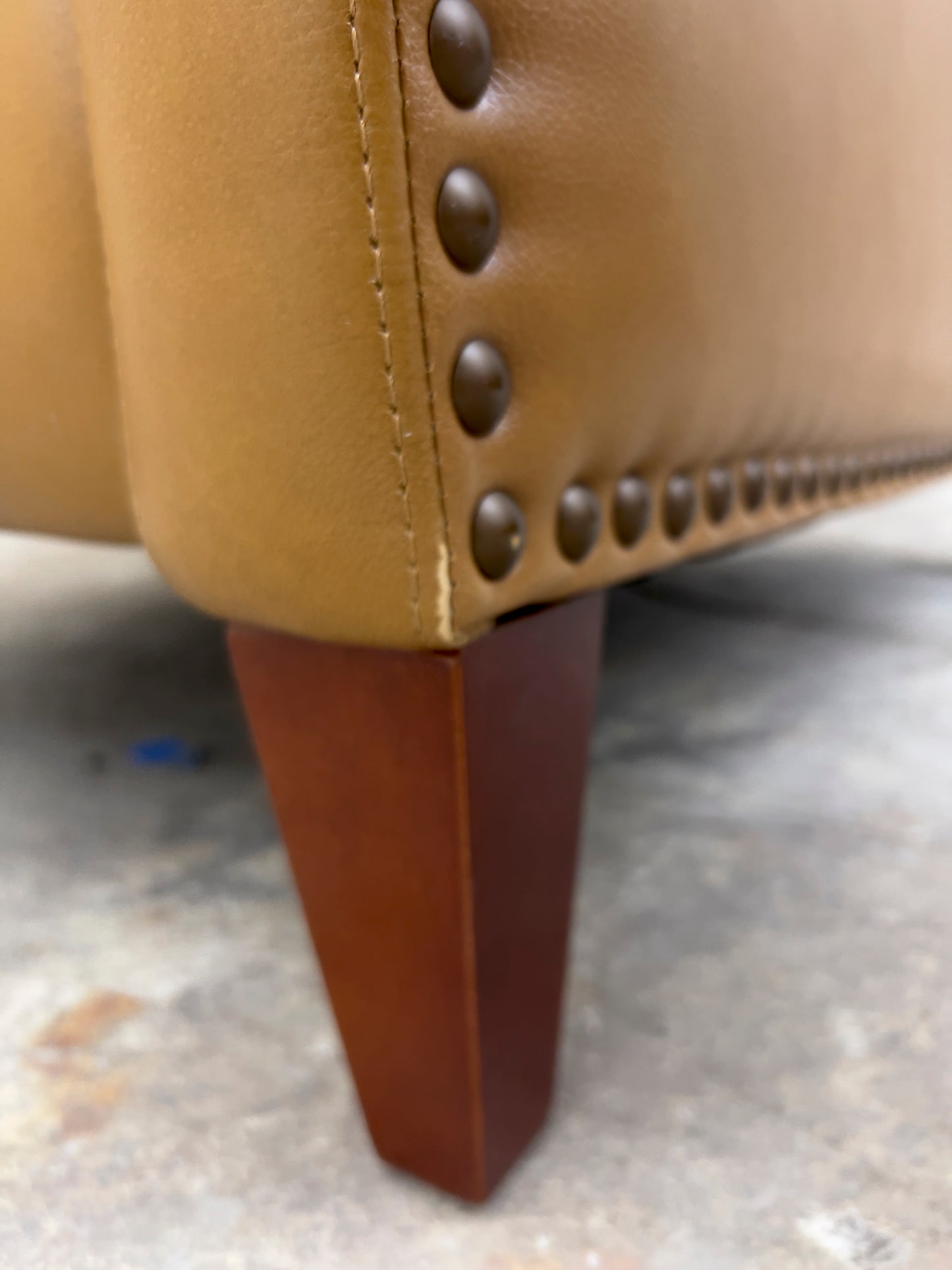 CAMEL Leather Upholstered Manual Recliner