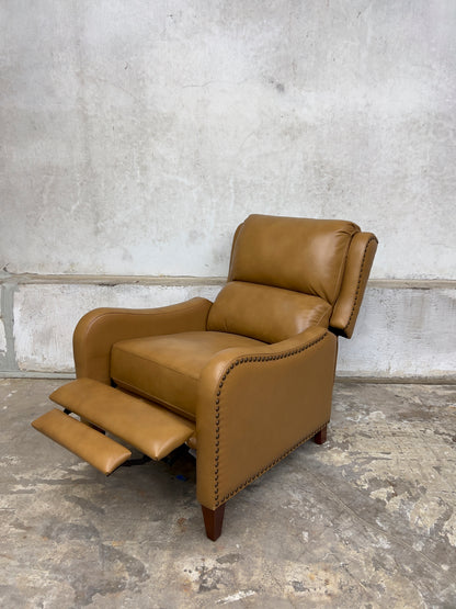 CAMEL Leather Upholstered Manual Recliner
