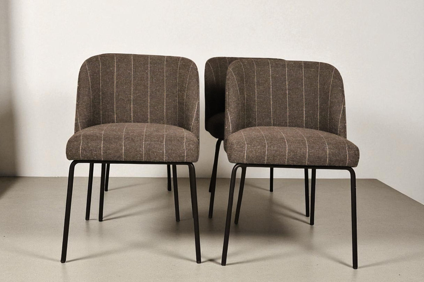 Interior Define: Graham Metal Framed Upholstered Chairs