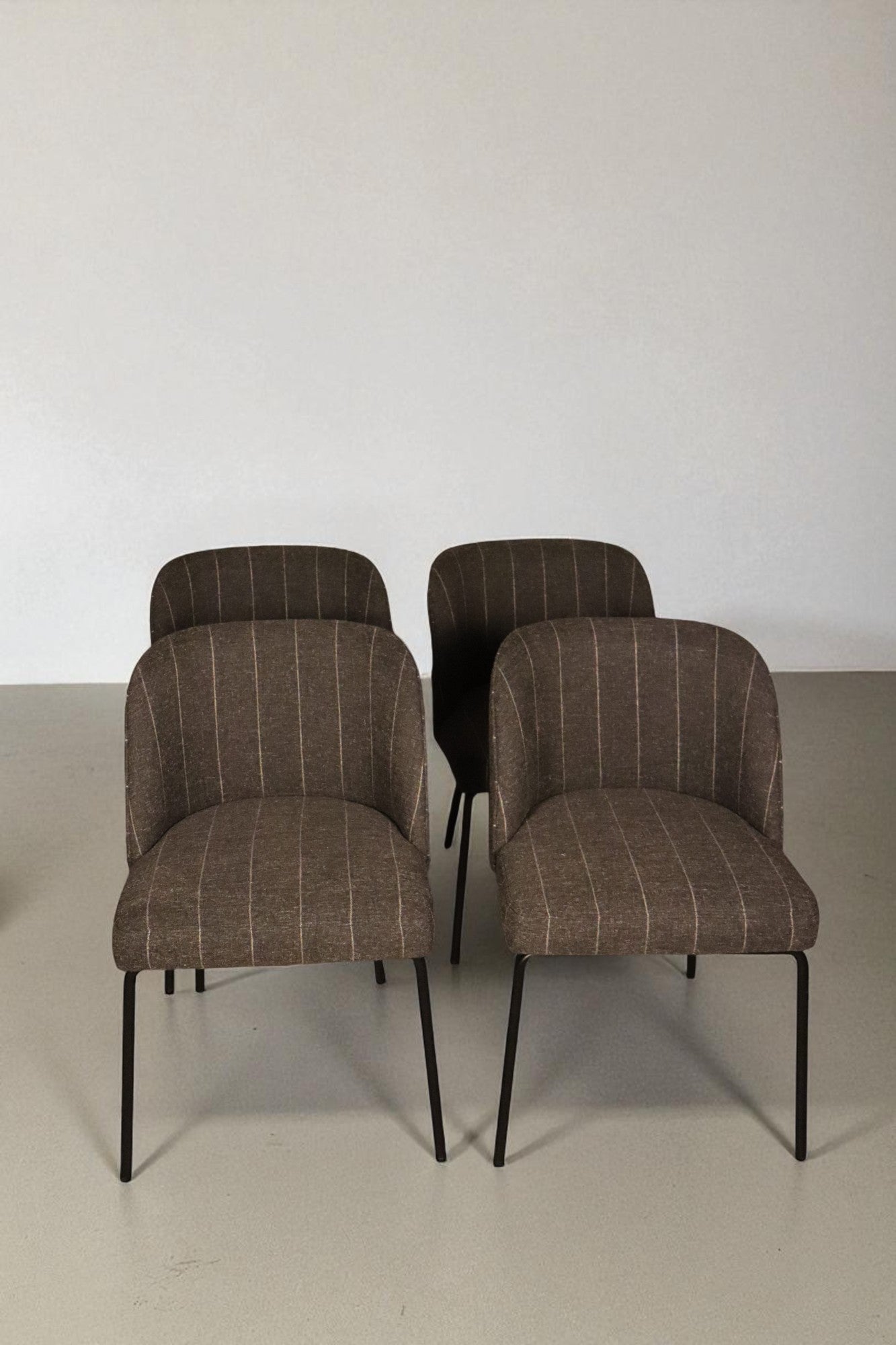 Interior Define: Graham Metal Framed Upholstered Chairs