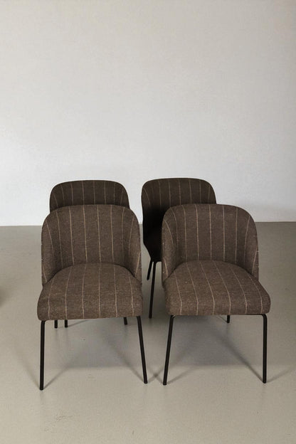 Interior Define: Graham Metal Framed Upholstered Chairs