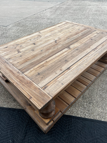 60" Solid Wood Coffee Table