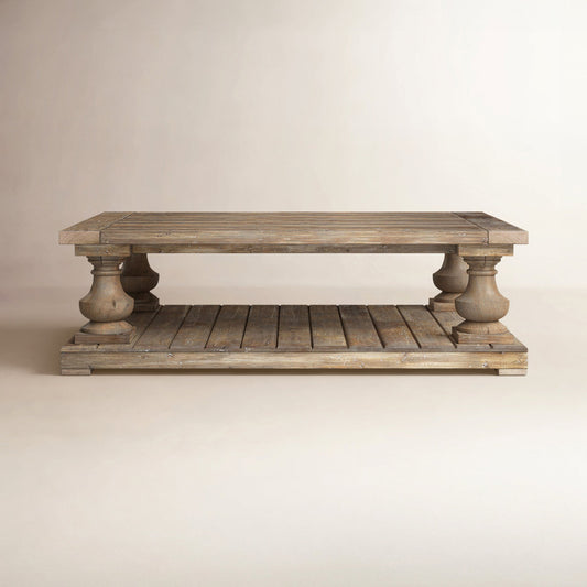 60" Solid Wood Coffee Table