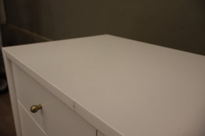 White 7-Drawer Assembled Double Dresser.