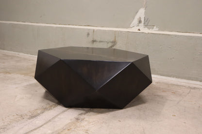 38 inches Retro Coffee Table with Embossed Design Ready to Use.