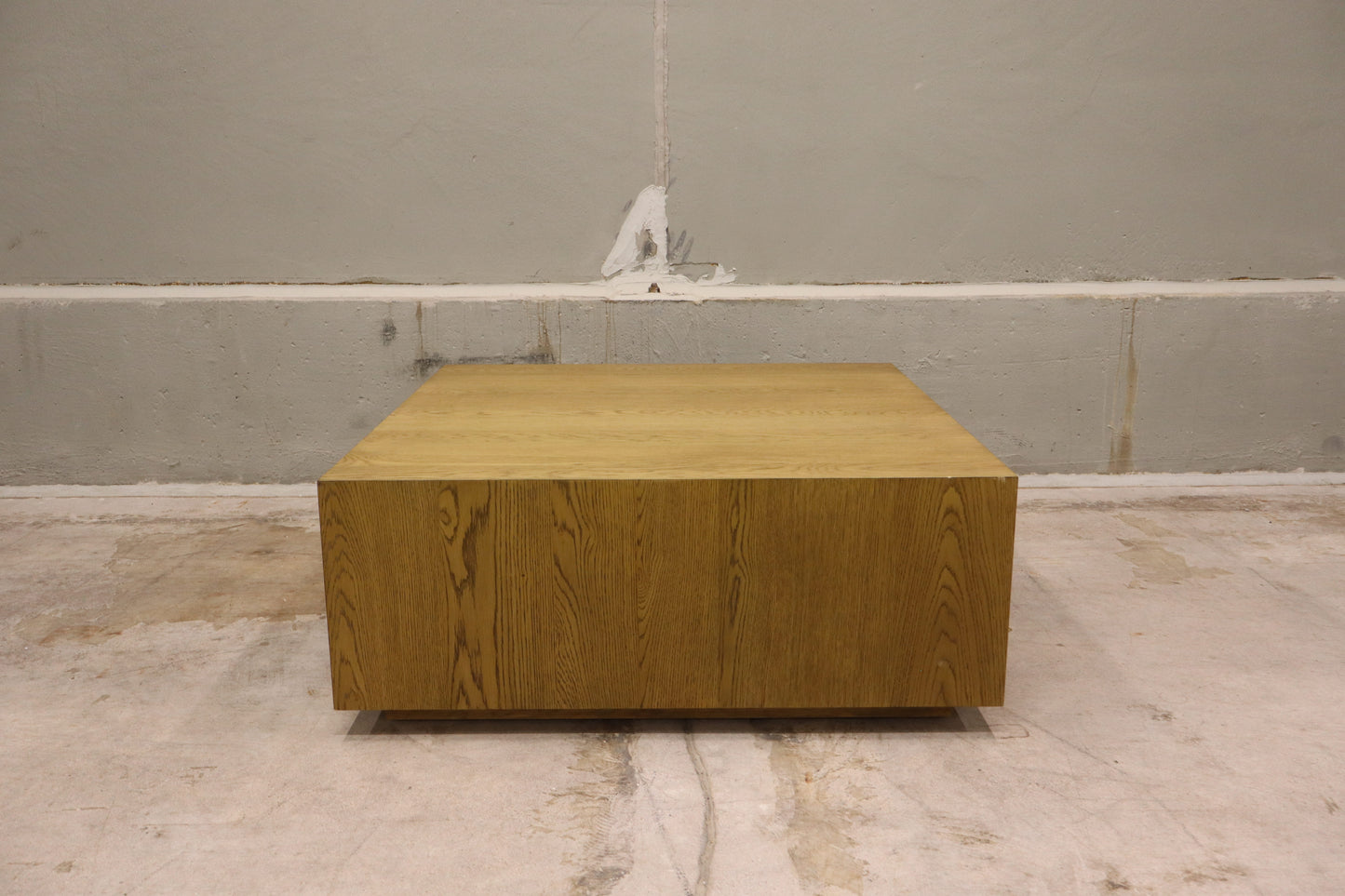 Coffee Table with Casters in Light Brown