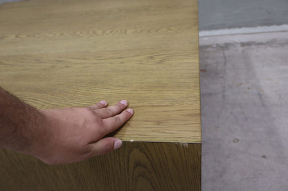 Coffee Table with Casters in Light Brown