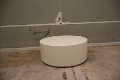 Elements coffee table - Microcement - Off White - round