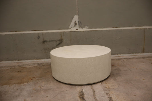 Elements coffee table - Microcement - Off White - round