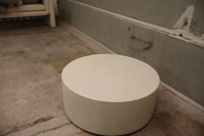 Elements coffee table - Microcement - Off White - round