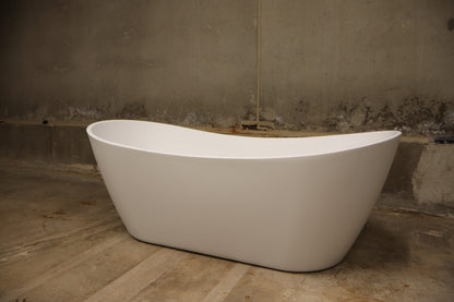 67'' x 32'' Freestanding Soaking Acrylic Bathtub