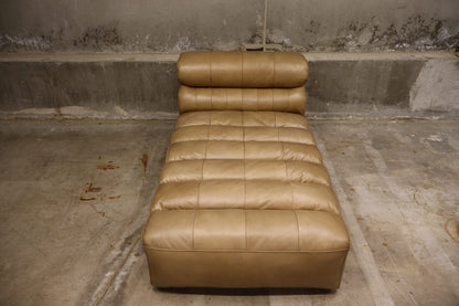 Moes Home Ramsay Brown Leather Chaise