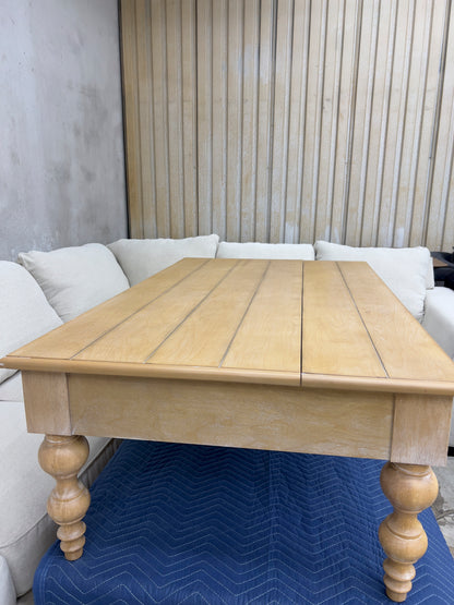 HULALA HOME Wood Lift Top Coffee Table with Storage, Farmhouse