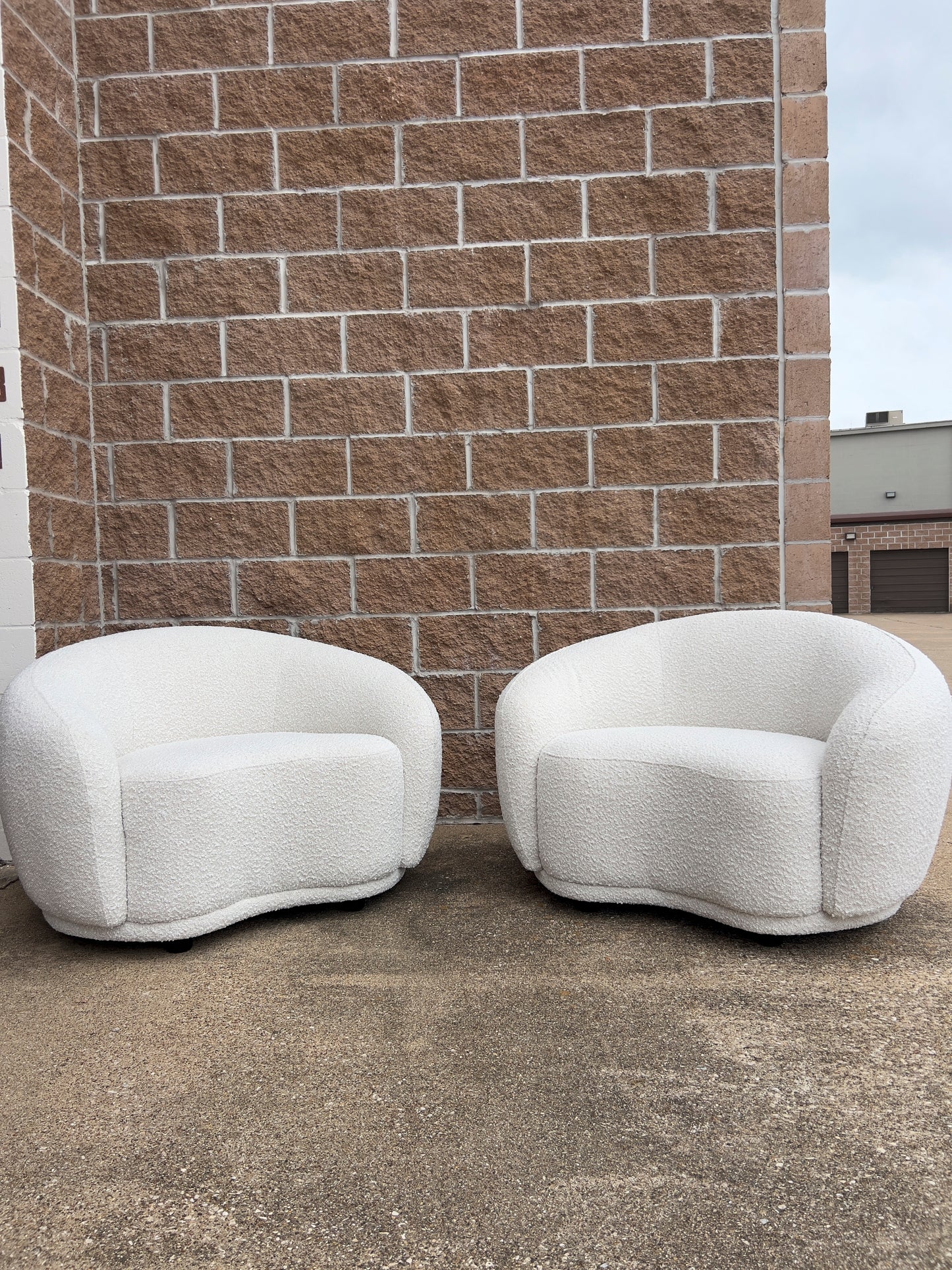 Hyde Cream Boucle Fabric Chair