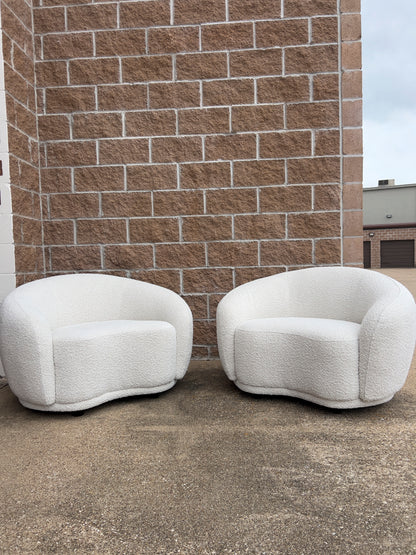 Hyde Cream Boucle Fabric Chair