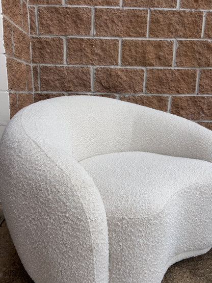 Hyde Cream Boucle Fabric Chair