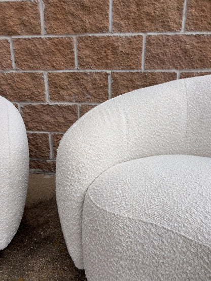 Hyde Cream Boucle Fabric Chair