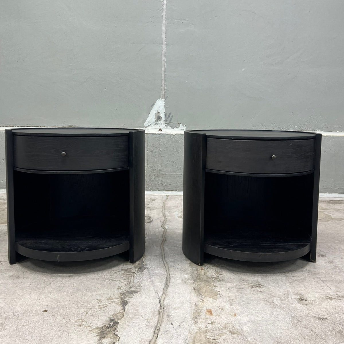 Four Hands Bode Nightstands - Smoked Black, Set of 2