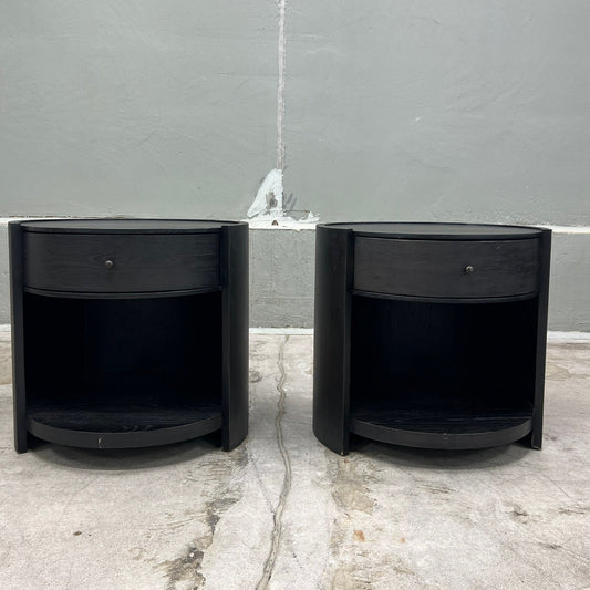 Four Hands Bode Nightstands - Smoked Black, Set of 2