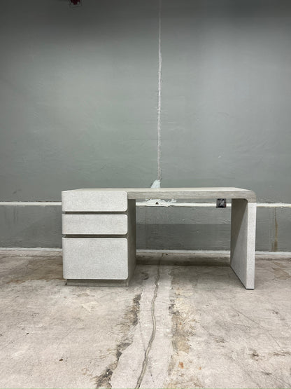Luxury Raffia + Oak Desk