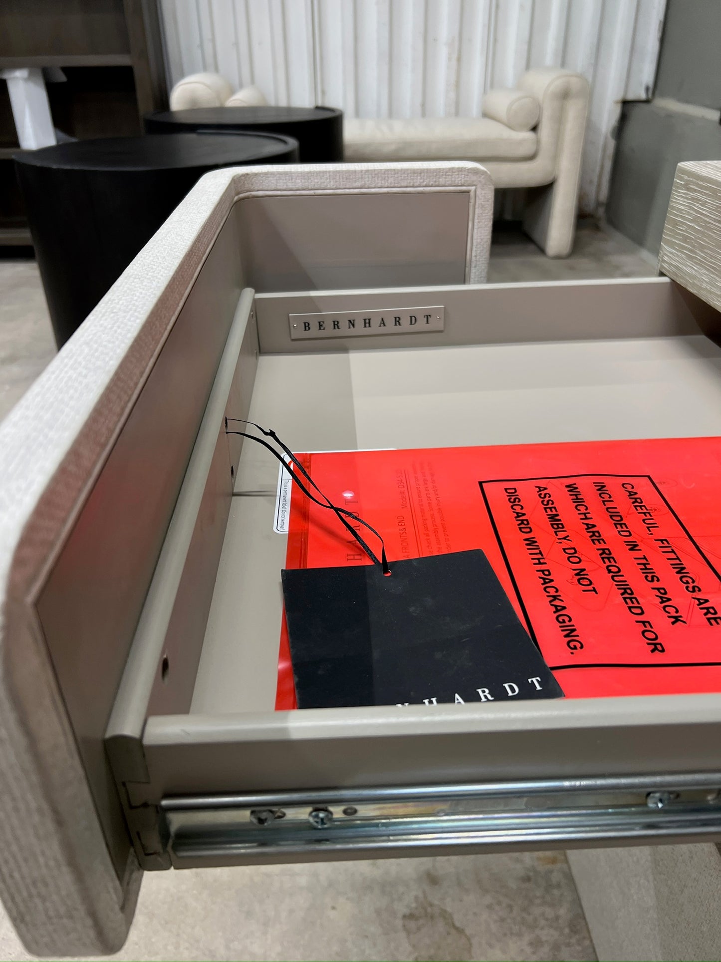 Luxury Raffia + Oak Desk