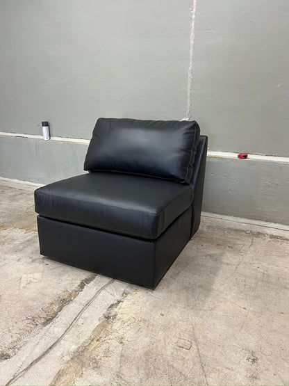 Black armless chair