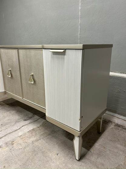 High-end designer sideboard with a luxurysculptural look