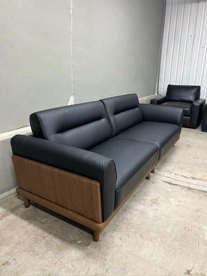 Modern 3-Seater Genuine Leather Sofa  (2piece sofa)